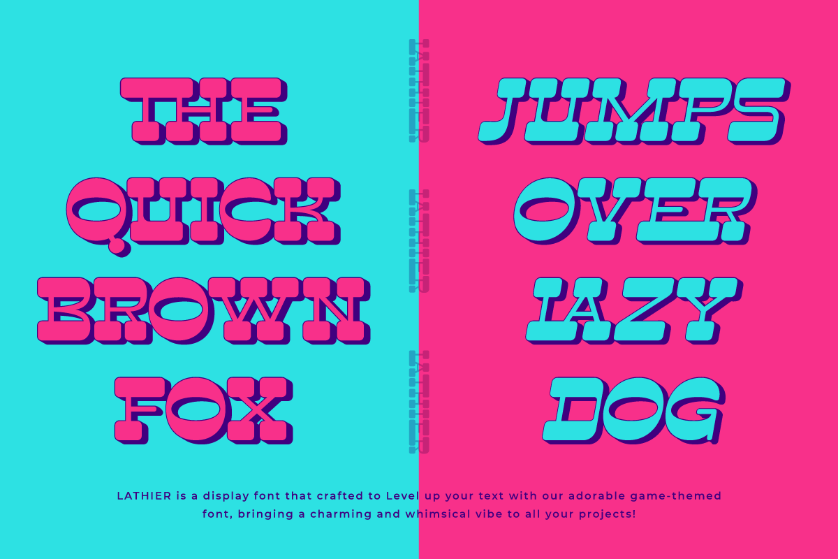 Lathier - Display Font, a Sans Serif Font by twinstd (Photo 3 of 10)