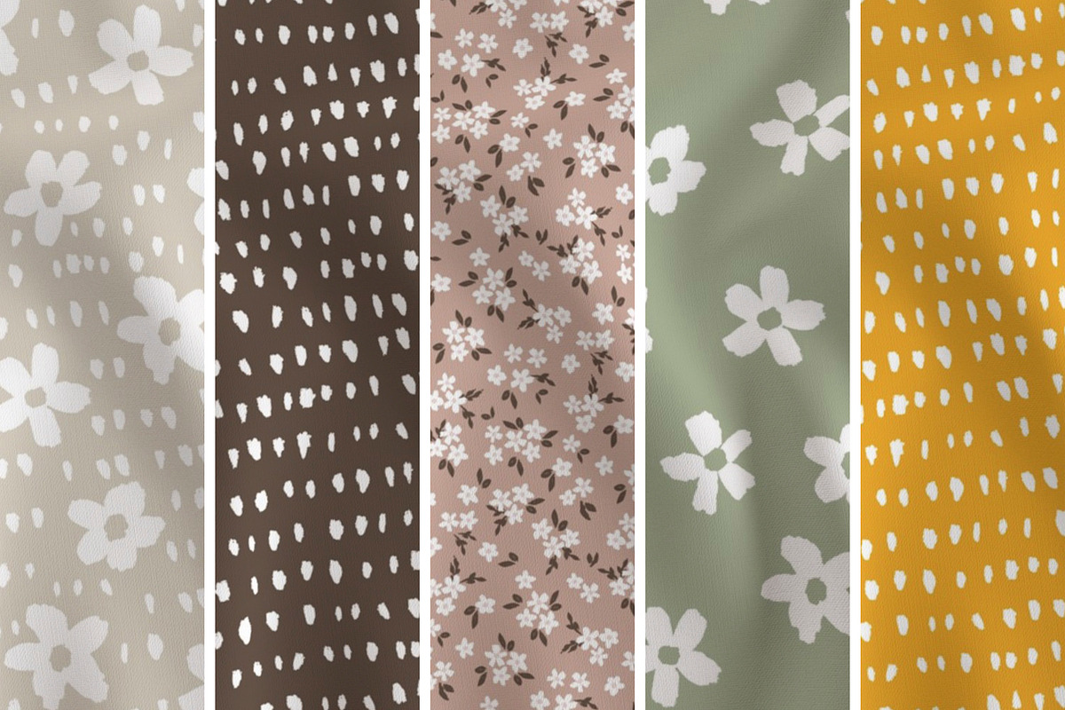 Ditsy florals hand drawn collection, a Pattern Graphic by Naty Art (Photo 3 of 9)