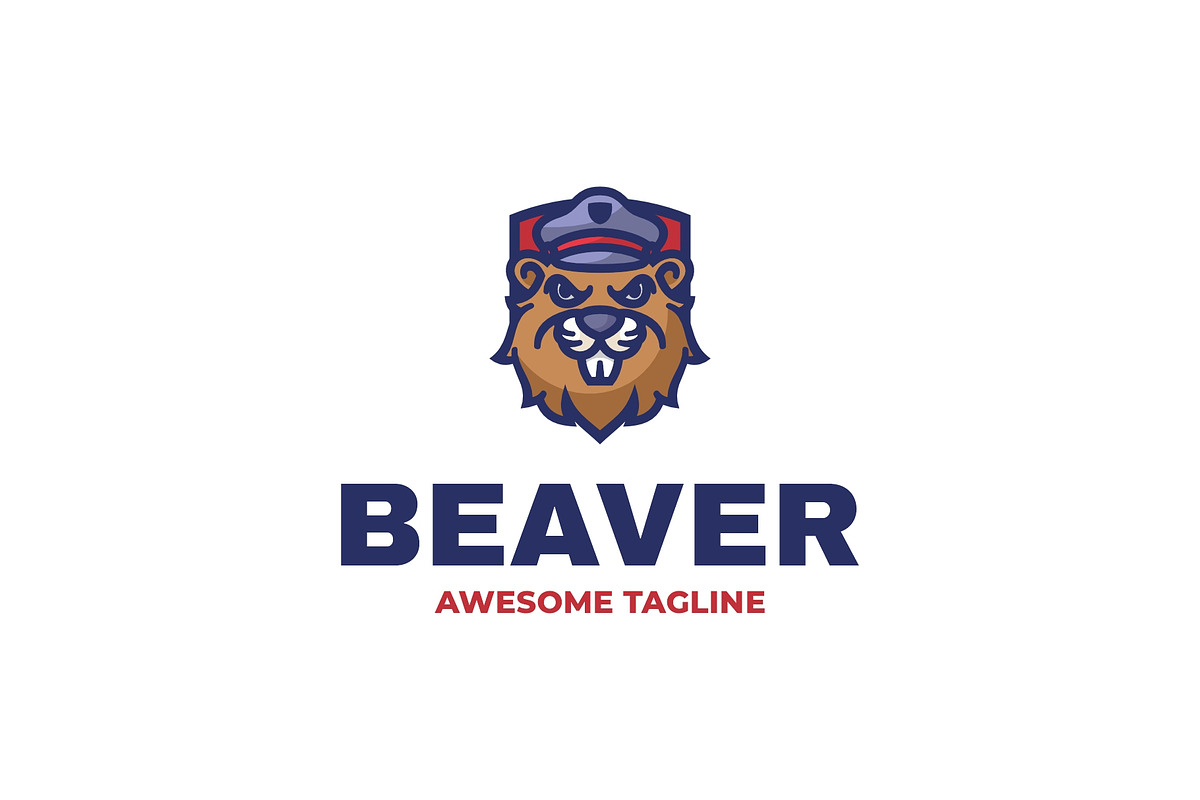 Beaver Mascot Cartoon Logo, a Branding & Logo Template by Artnivora.Std