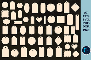 Laser Cut Price Tag/label SVG bundle