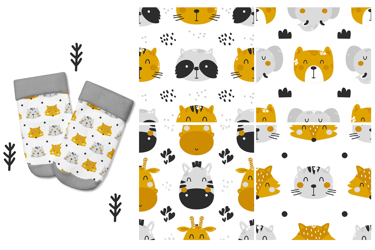 Baby patterns Bundle, an Animal Illustration by Sumacj (Photo 13 of 13)