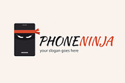 Phone Ninja Logo, a Branding & Logo Template by Sargatal (Thumbnail 1 of 4)