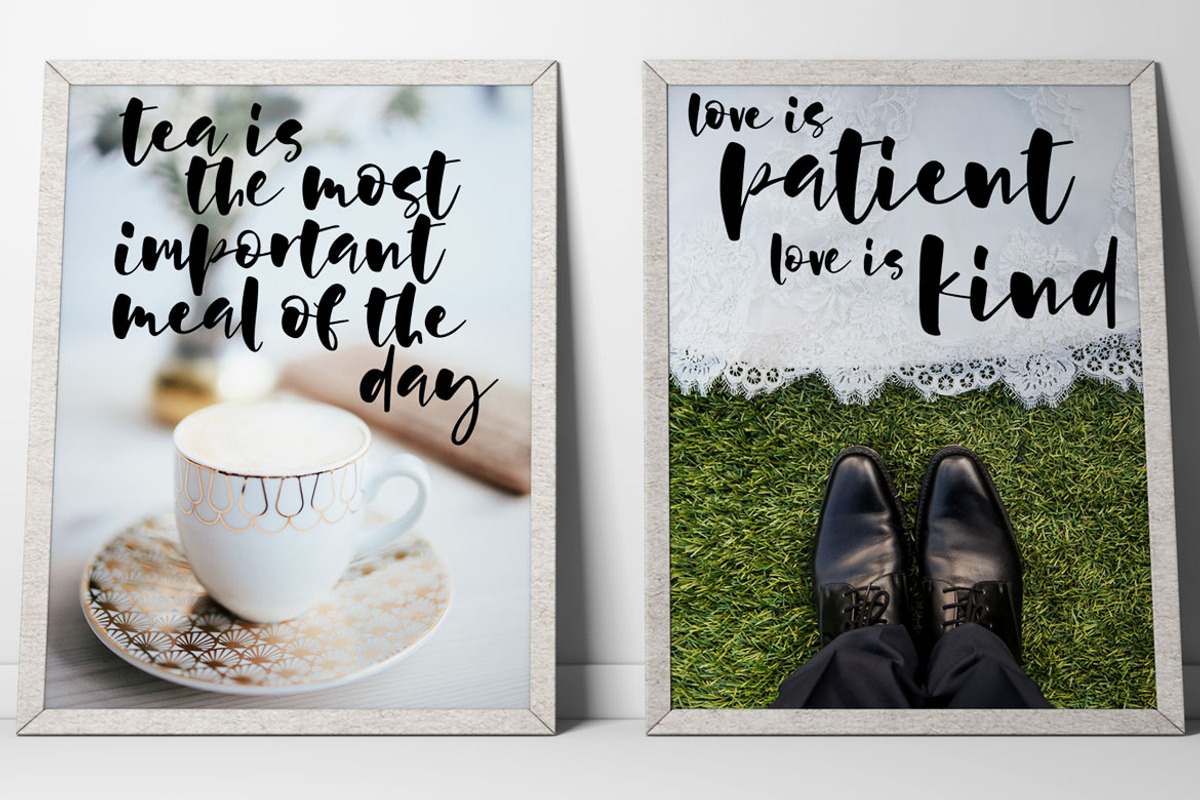 Hallsey - lowercase script font preview 6