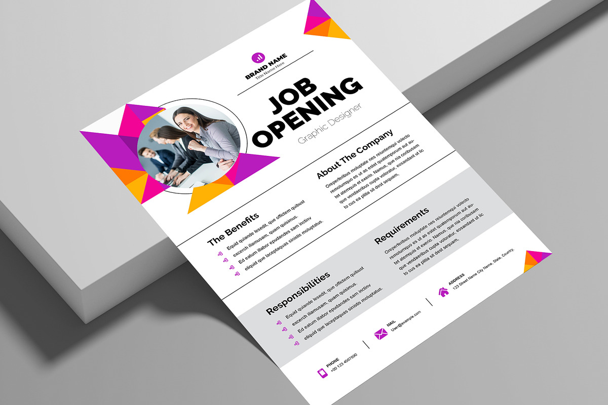 Job Vacancy Flyer Design, a Flyer Template by ContestDesign (Photo 1 of 3)