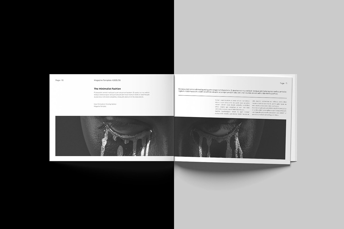 Magazine Template Landscape, a Magazine Template by DesignCrest (Photo 9 of 14)