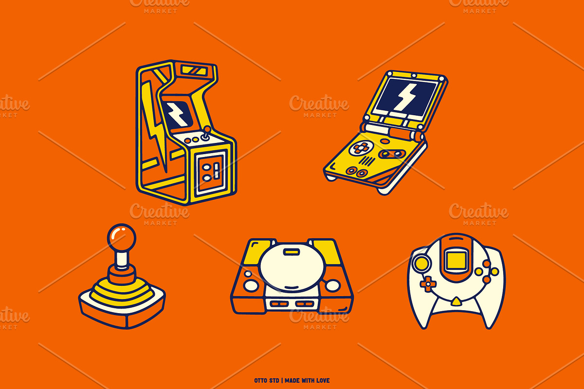 Retro Game Console, a Technology Illustration by Otto.std (Photo 4 of 7)