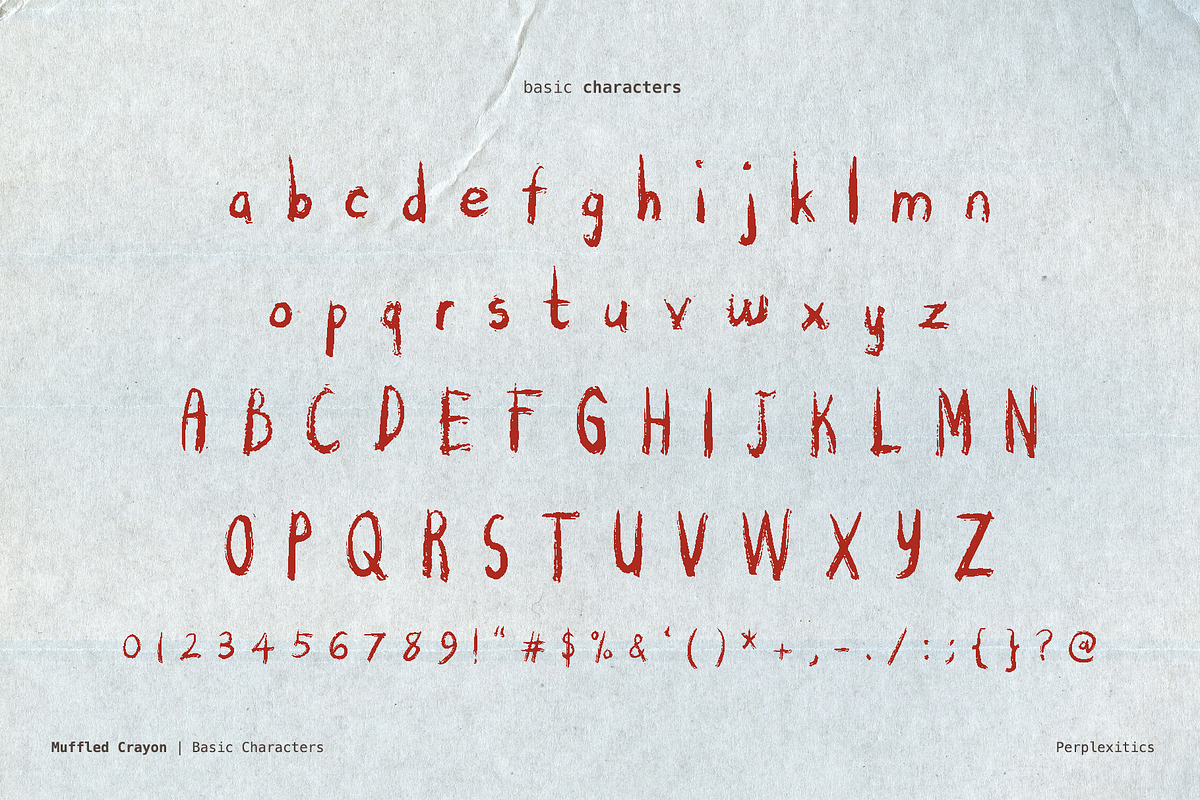 Muffled Crayon Handwritten Font, a Handwritten Font by Perplexitics (Photo 7 of 8)