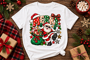 Merry Christmas Santa PNG, a Seasonal Illustration by Watercolor design (Thumbnail 1 of 3)