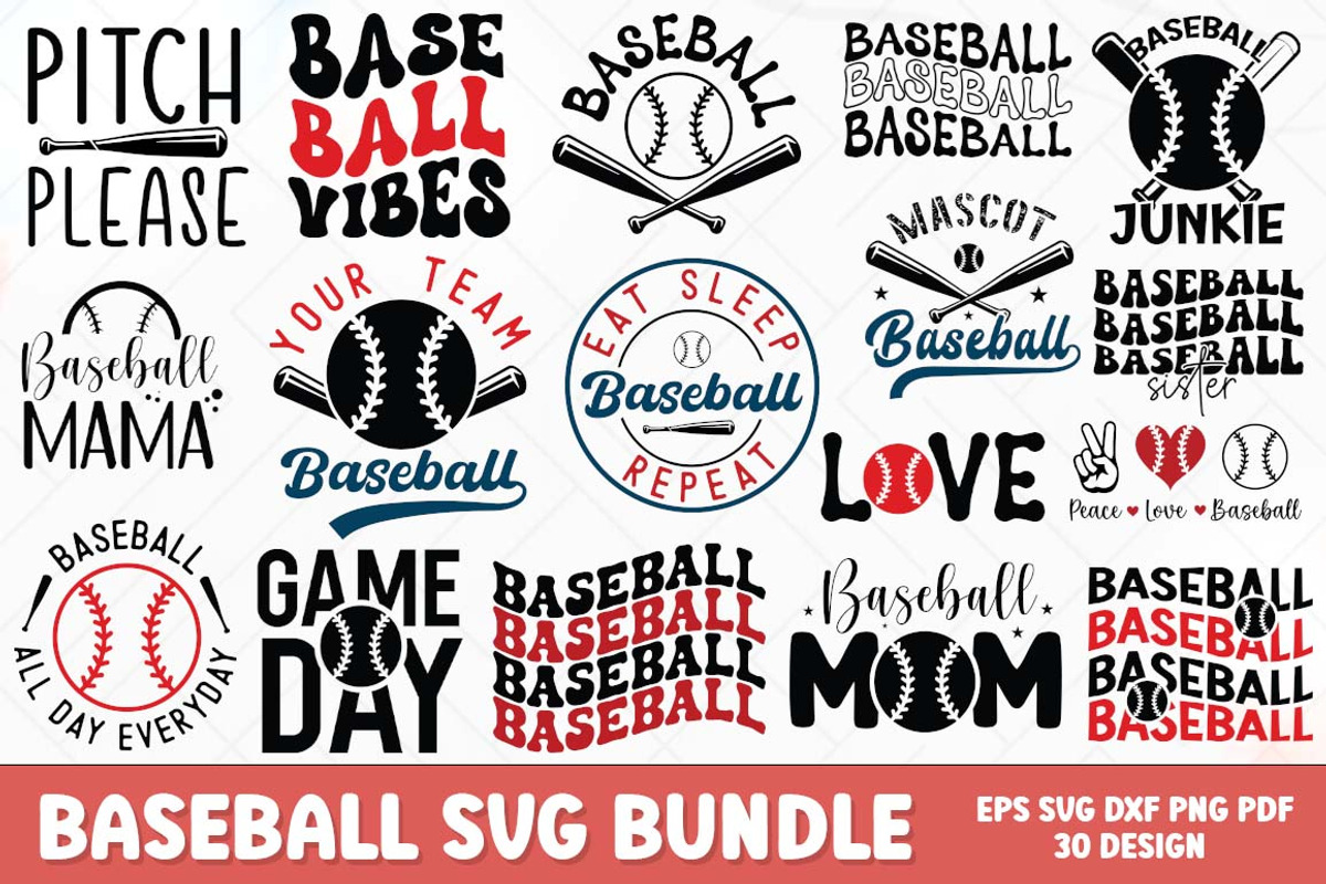 Baseball Quotes SVG PNG Bundle, an Object Graphic by FiveStarCrafting (Photo 1 of 16)
