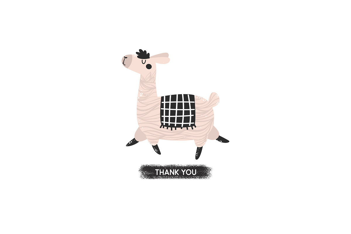 Hello Llama - Patterns, Vector, an Animal Illustration by Sumacj (Photo 8 of 8)