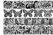 Vintage Animals and Pets Folk Art, a Decorative Illustration by devastd (Thumbnail 25 of 29)