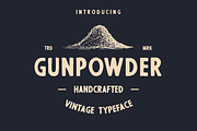 Gunpowder - Vintage Type, a Sans Serif Font by Su Korkmaz (Thumbnail 1 of 4)