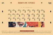 Bharits Epic Typeface, a Serif Font by alit design (Thumbnail 18 of 20)