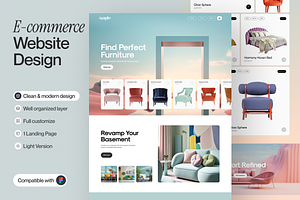 E-commerce Landing Page, a Websites & App Template by sajon.co
