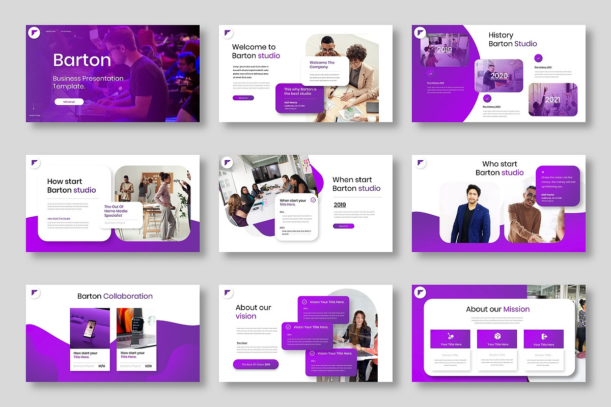 Barton - Business Google Slide Templ, a Presentation Template by Dens Creative Studio (Photo 2 of 6)