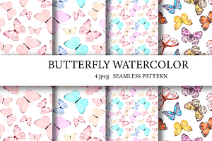 Watercolor Butterfly Patterns