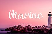 Marine, a Script Font by Larin Type Co. (Thumbnail 1 of 6)