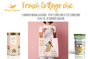 French Cottage Chic Watercolor set, an Object Illustration by Winged Graphics (Thumbnail 3 of 4)