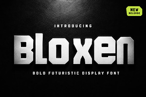 Bloxen, a Slab Serif Font by Wow Magic