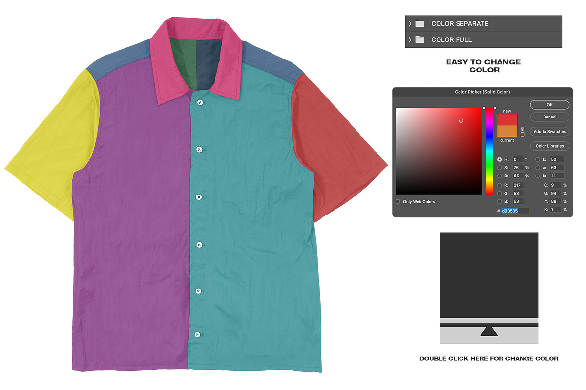 Short Sleeve Nylon - Mockup, a Shirt Mockup by DaldSgh (Photo 10 of 12)