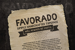 Favorado Typeface