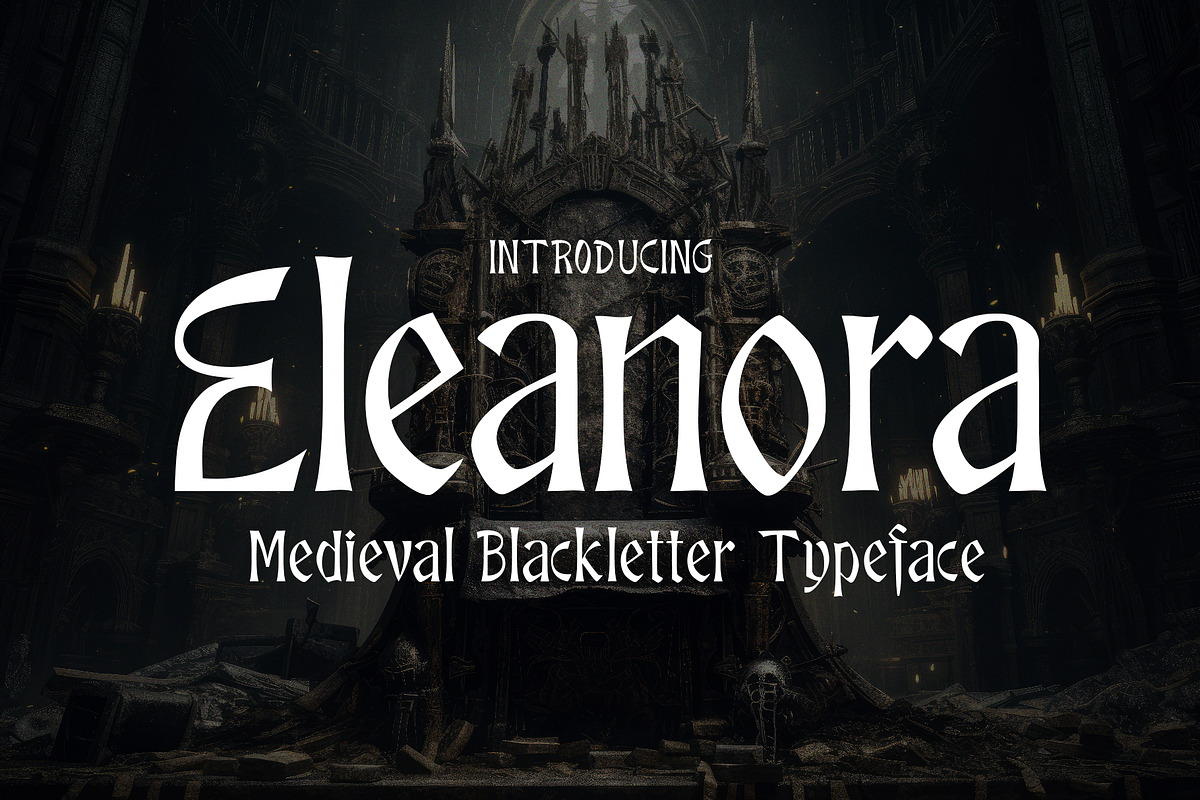 Eleanora - Medieval Blackletter Font, a Serif Font by HipFonts (Photo 1 of 10)