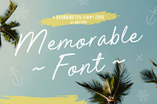 Memorable Font Script