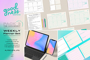 TIME MANAGEMENT_WEEKLY Planner Set, a Stationery Template by GoodNess Graphics (Thumbnail 1 of 8)
