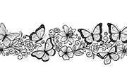 Floral Grass Border Silhouette Bundl, an Illustration by Amazin_art (Thumbnail 18 of 51)