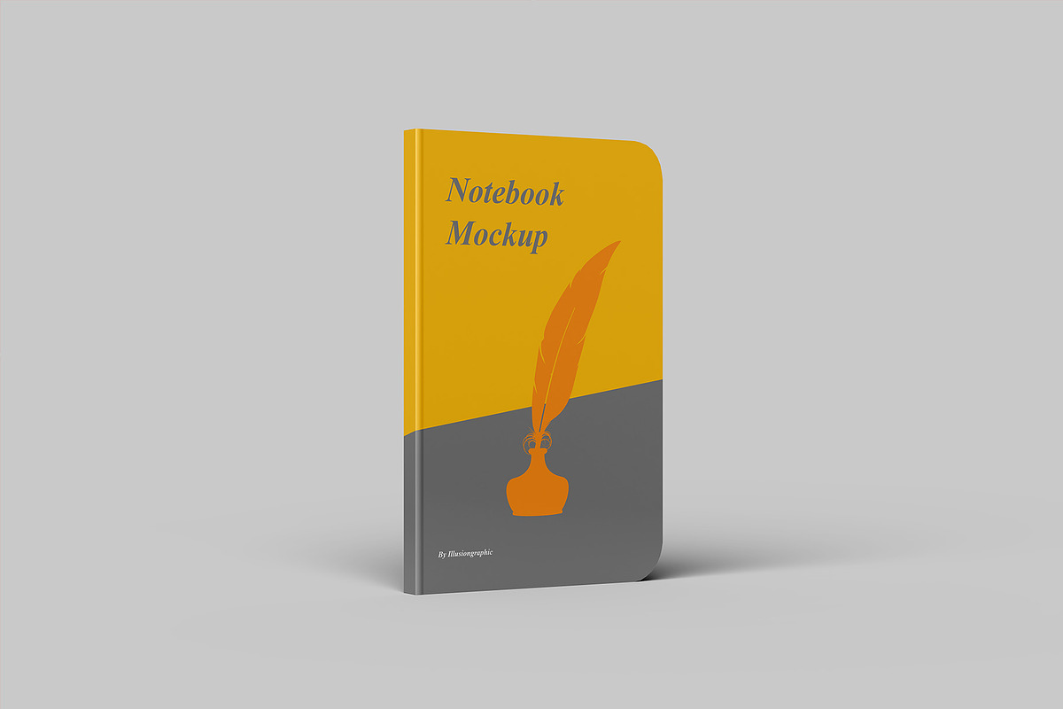 Notebook Mockup - 6 views, a Product Mockup by Illusiongraphic (Photo 2 of 20)