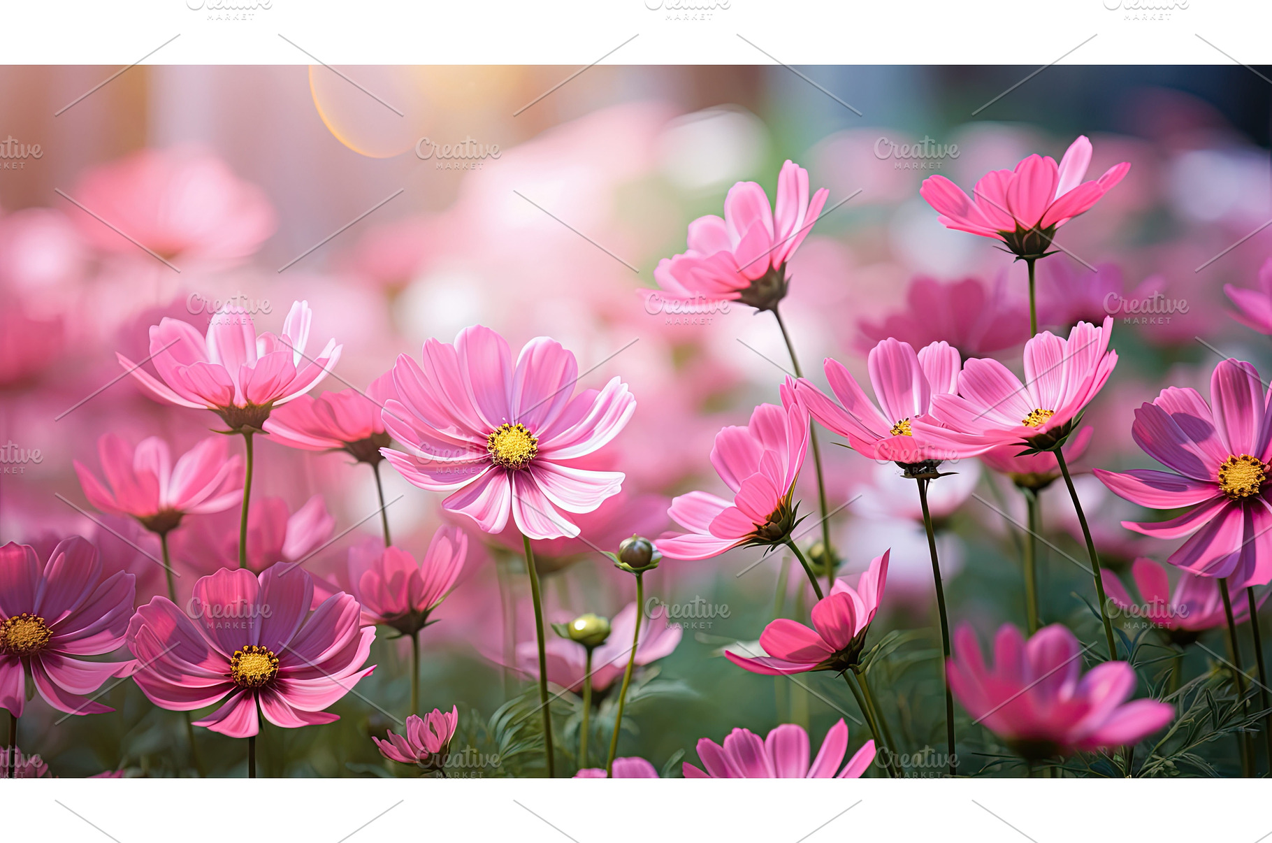 peony pink flowers ai generated, a Nature Photo by pikepicture