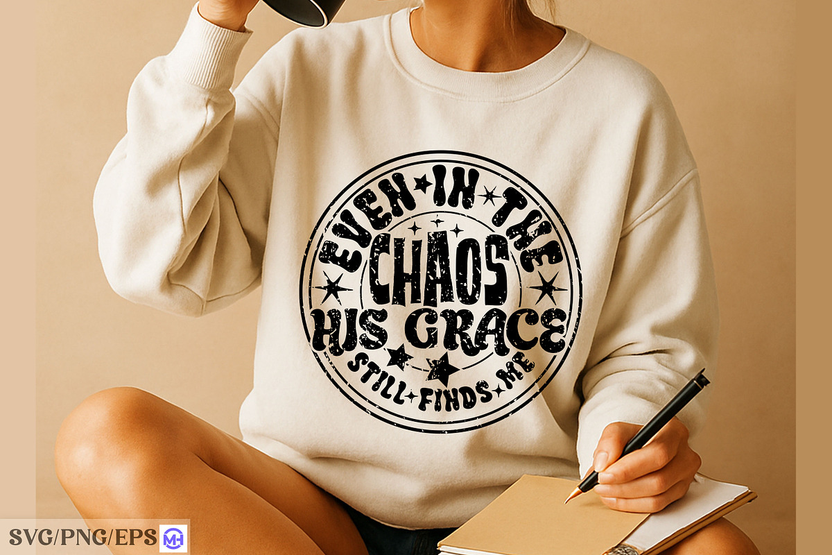 Even In The Chaos His Grace Finds Me, a Graphic by mh_arif (Photo 2 of 4)