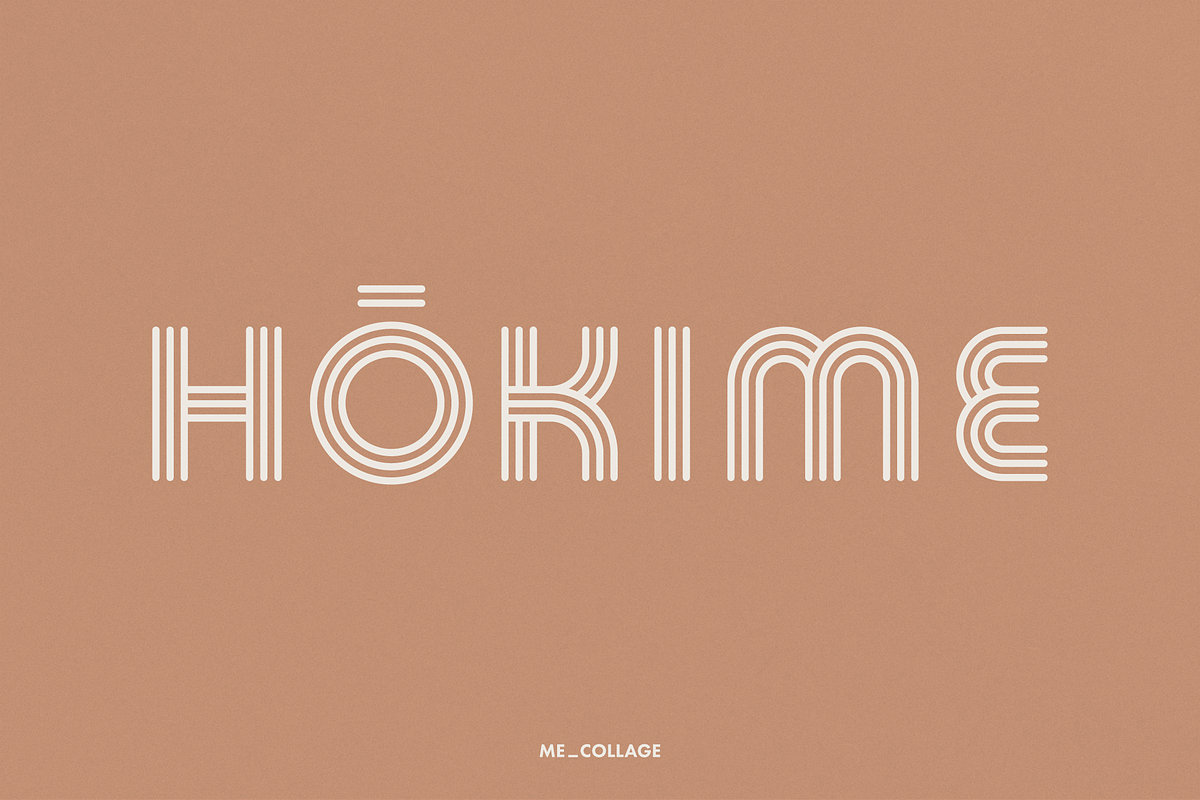 HOKIME - Zen Font With a Retro Vibe, a Sans Serif Font by ME_COLLAGE (Photo 7 of 17)