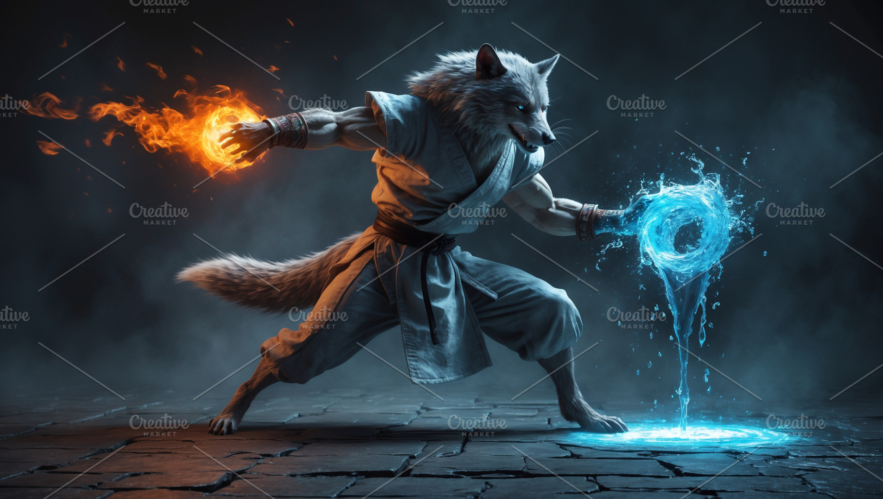 Hyper realistic Wolf Warrior Manipul, an Arts & Entertainment Photo by Stock Shape