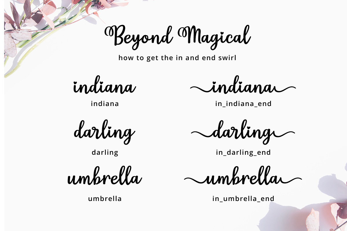 Beyond Magical Script, a Script Font by great19 (Photo 3 of 10)