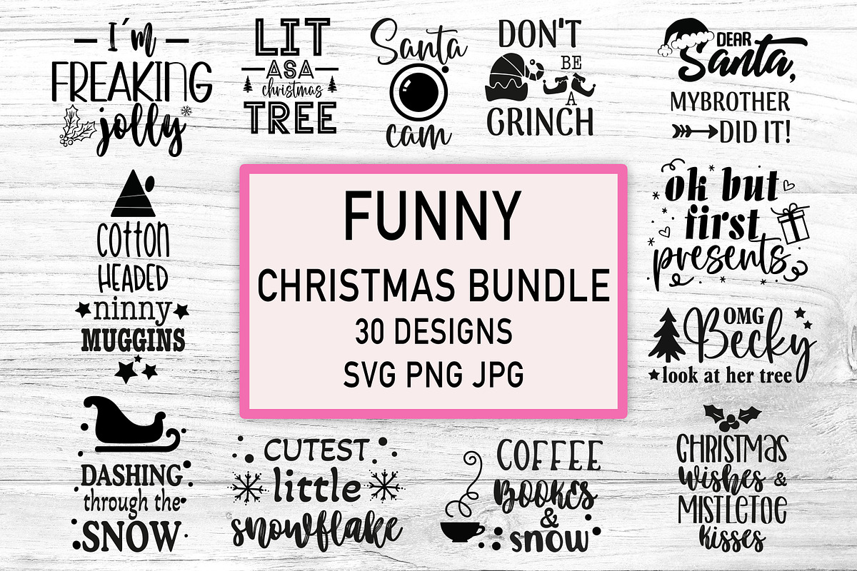 Funny Christmas SVG Bundle, an Object Graphic by TumblerArtDS (Photo 1 of 4)