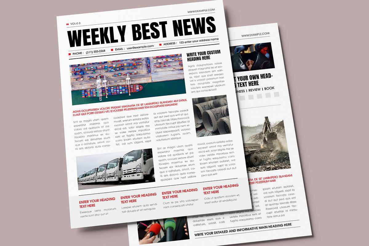 Modern Newsletter Template preview 3