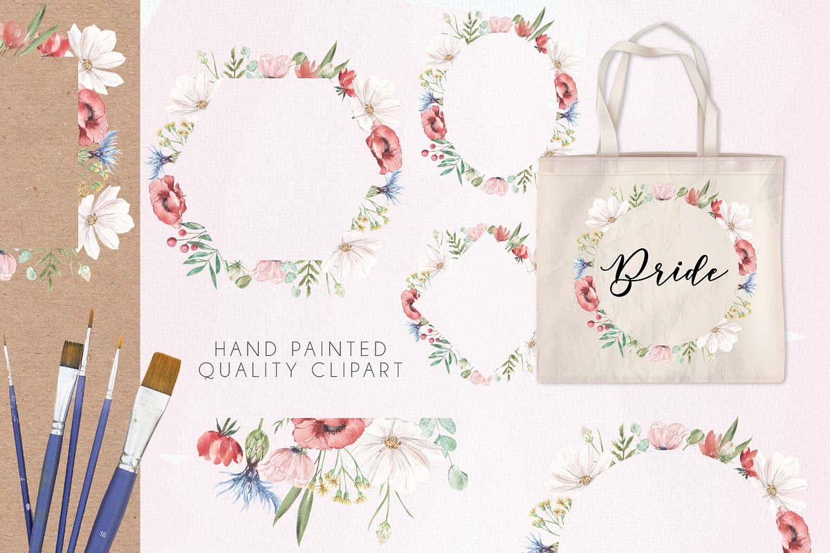 Wildflower Florals Poppies Flowers, an Object Graphic by Bloomella (Photo 2 of 7)