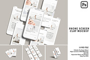 Phone Screen Clay Mockup, an iPhone Mockup by mahremdesign (Thumbnail 1 of 11)