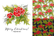 Merry Christmas pattern, a Pattern Graphic by coconut_forest (Thumbnail 1 of 2)