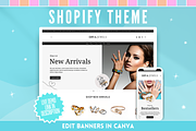 Jewelry Shopify Theme, a Shopify Template by SunshineStudioBoutique (Thumbnail 1 of 10)