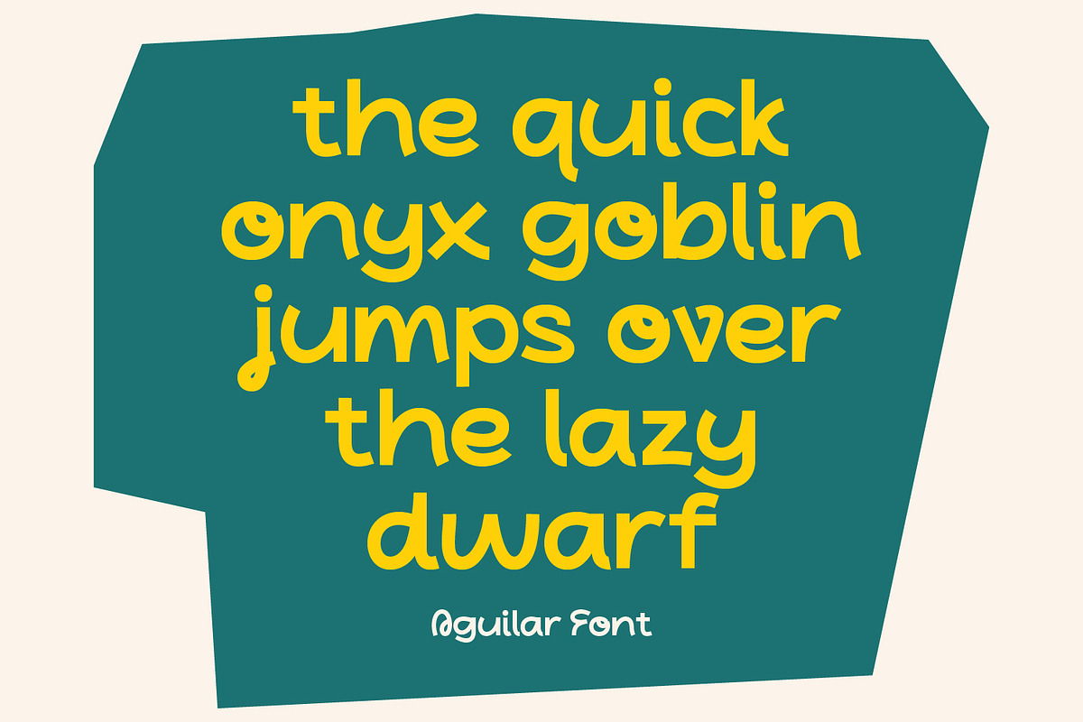 Aguilar - Playful Display, a Sans Serif Font by Haps Space (Photo 3 of 14)