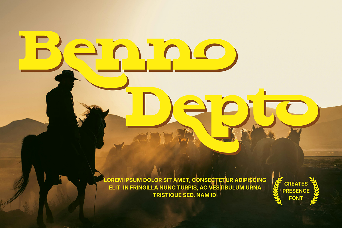 Creates Presence - Retro Font, a Slab Serif Font by 177Studio (Photo 6 of 8)