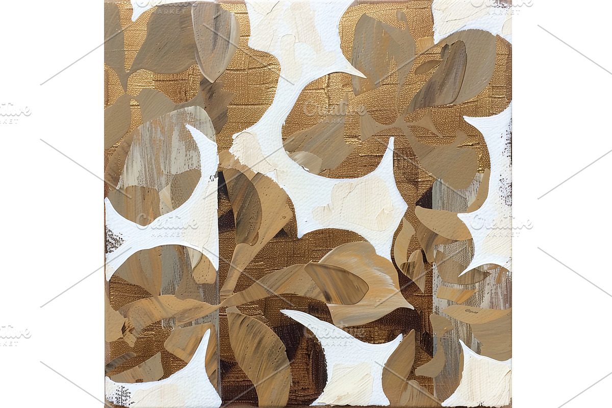 Elegant neutral toned floral art, an Illustration by Lermont51