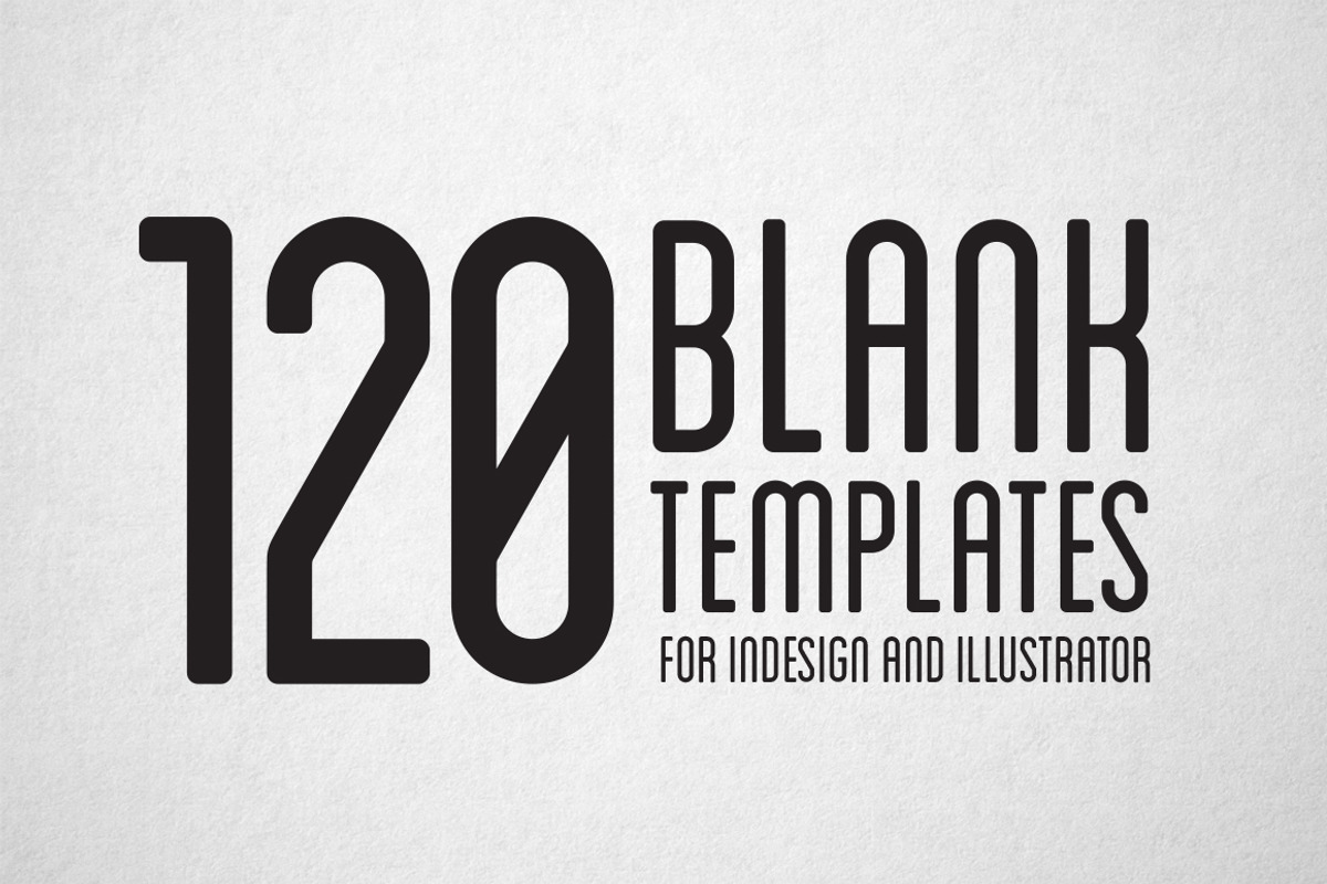 120 Print Blank Templates, a Poster Template by DesignSomething