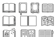 Bundles Bookstore Branding Icons, an Outline Icon by adenpinkstore (Thumbnail 3 of 10)