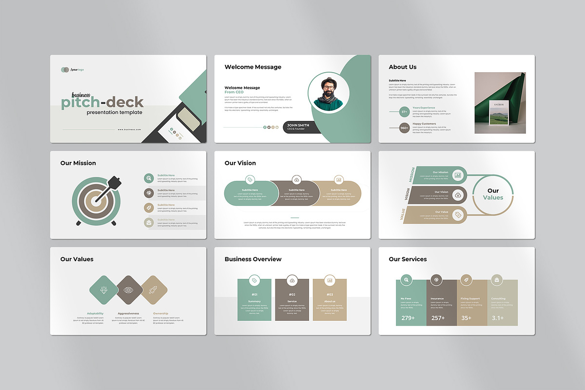 Business Pitch-Deck Presentation, a Presentation Template by CreativeSlides (Photo 6 of 9)