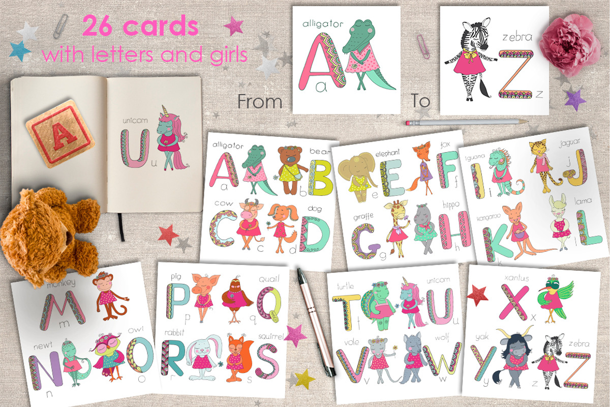 Kids alphabet, an Object Graphic by Maya Ivart (Photo 3 of 10)