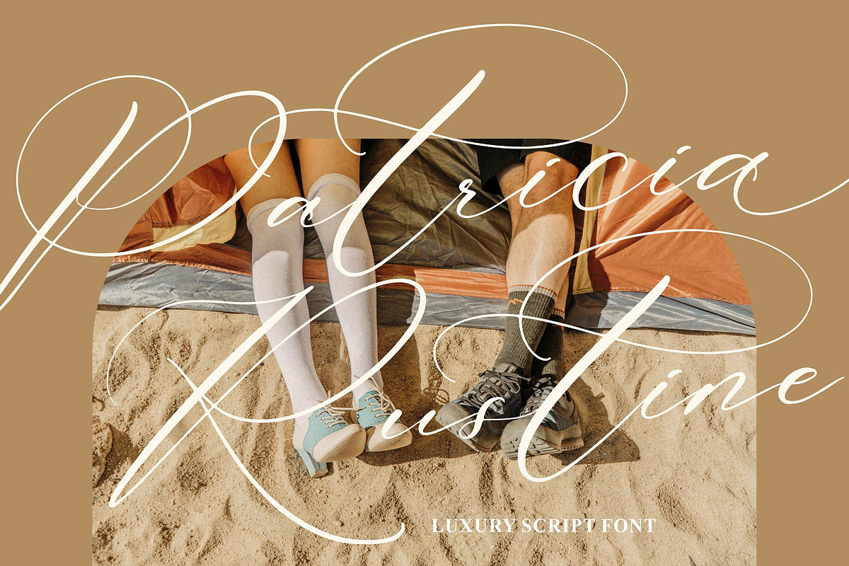 Patricia Rustine Luxury Script Font, a Script Font by Letterena Studios Script (Photo 1 of 15)