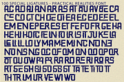 PRACTICAL REALITIES - CYBERPUNK FONT, a Sans Serif Font by 177Studio (Thumbnail 8 of 8)